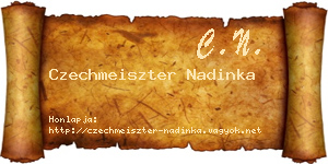 Czechmeiszter Nadinka névjegykártya